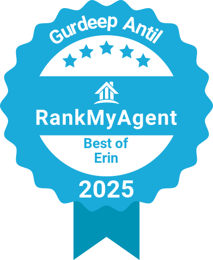 RankMyAgent Best of Erin 2025 award badge